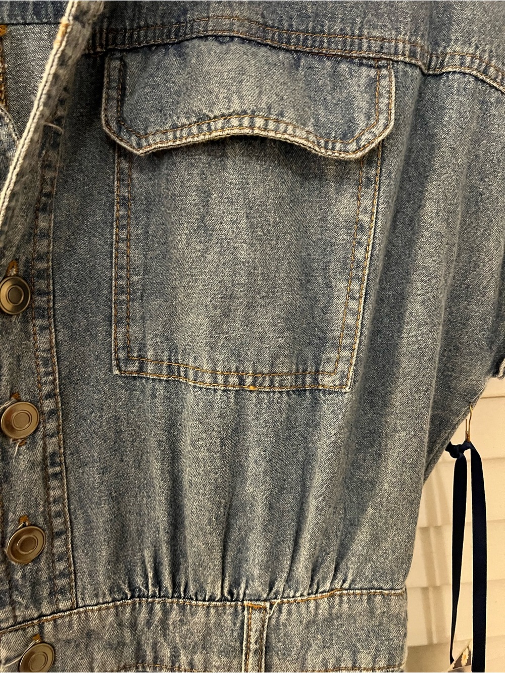 NEW Given Kale Blue Jean Dress Medium - boutique brand - Picture 6 of 8
